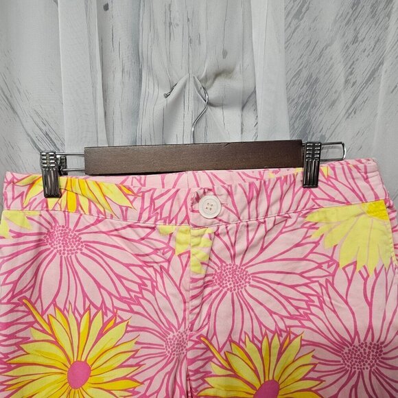 Pink Yellow Floral Chinos Wide Leg Boho Hippie Granola Festival Beach 12 - Picture 2 of 10